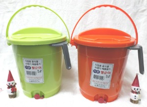 성중 더죤 짤순이 플라스틱 음식물쓰레기통 5리터
